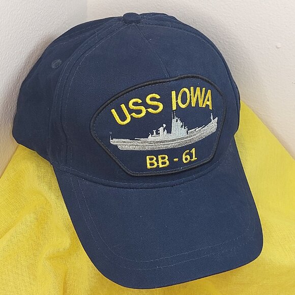 USS Iowa BB-61 US Navy Baseball Cap - Picture 8 of 10